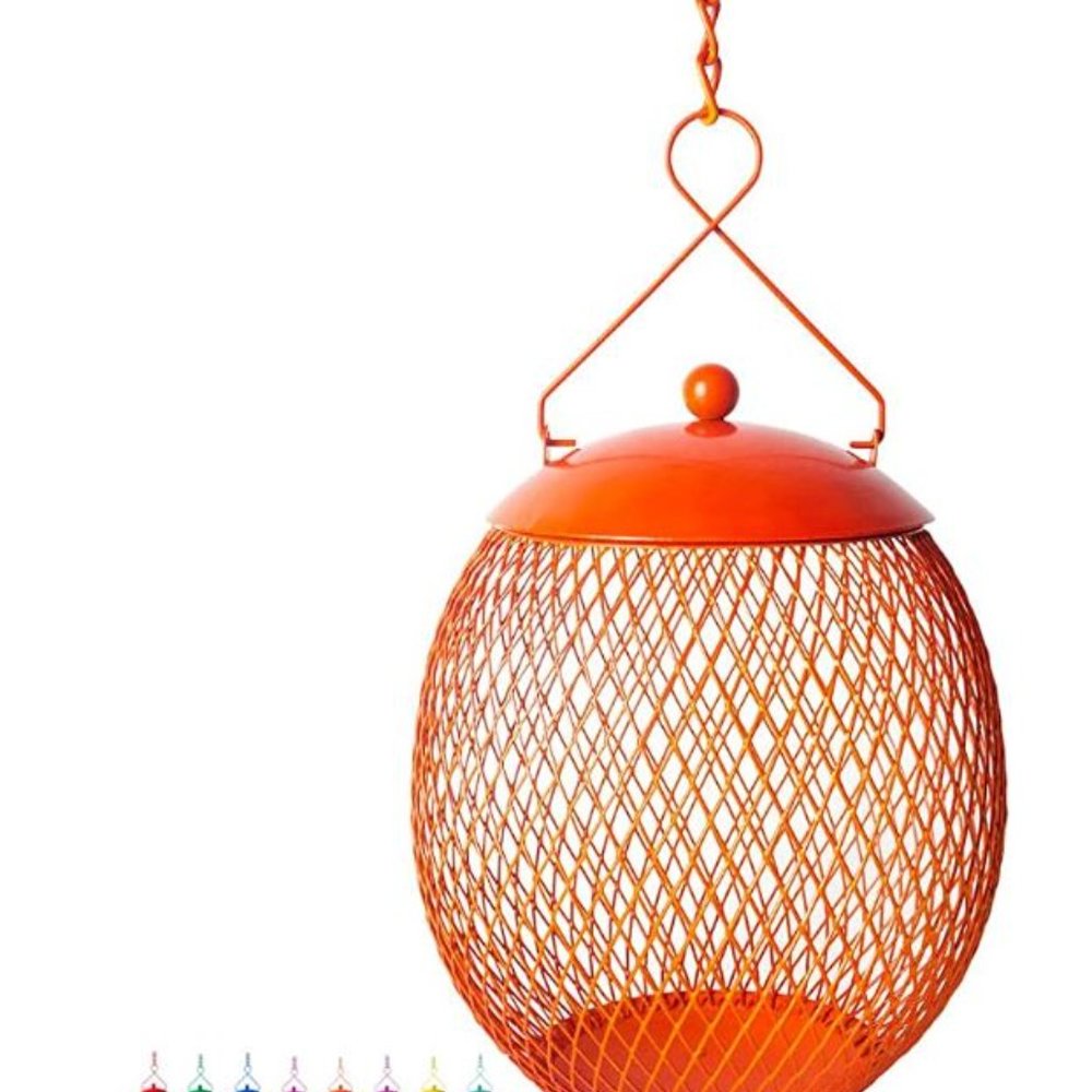 NWT- Globe Bird Feeder - Orange